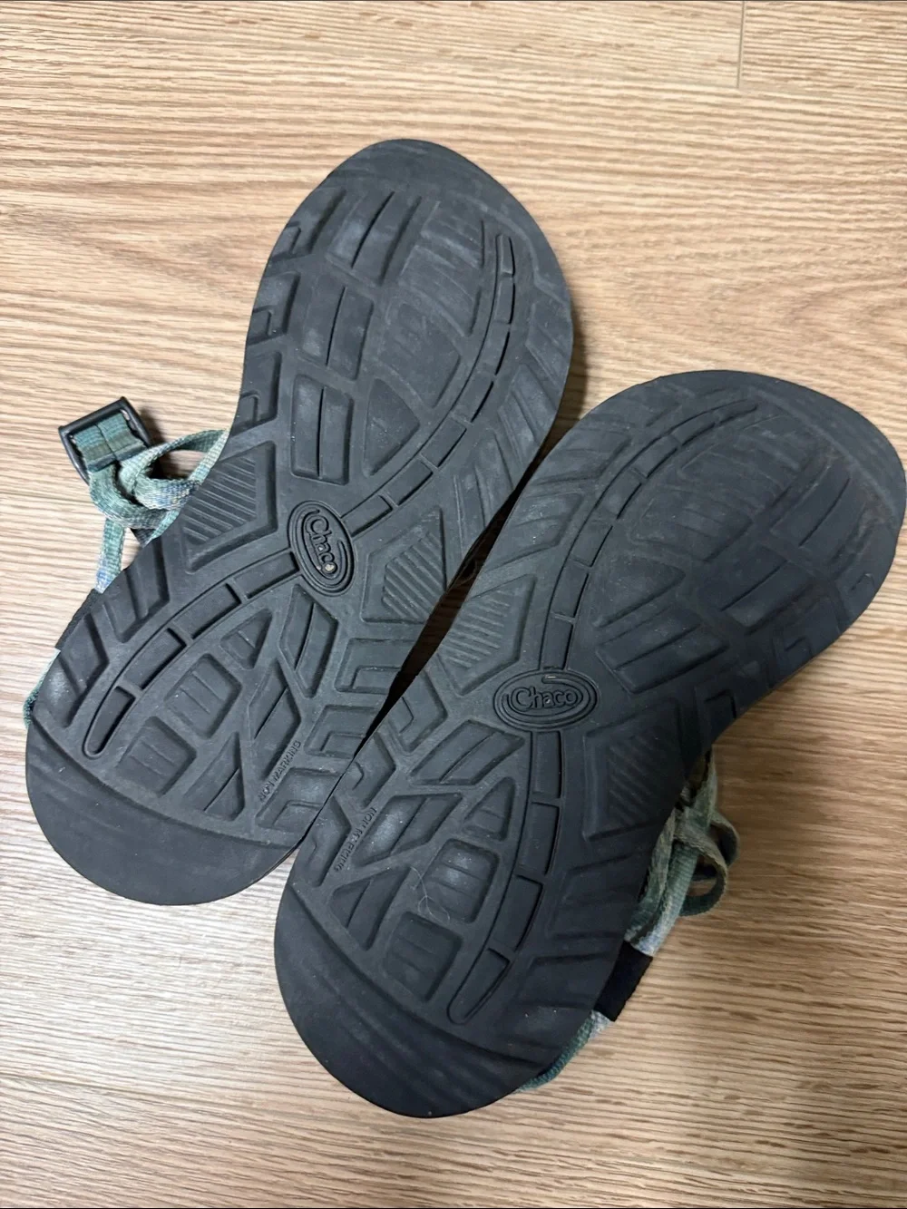 Chaco Teal Green Webbing Sport Sandals